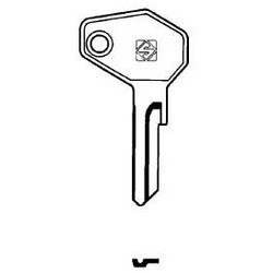 Kaba Ilco ZD7 NP A06 | Cylinder Lock Key Blank, Brass, Nickel Plated, 6 Price Group, For Zadi
