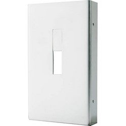 Keedex Inc K-21A | Door Style Guard, Center Hung, 8" Length X 4-1/2" Width X 1-1/4" Depth, Baked On Powder Coat Aluminum Finish