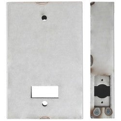Keedex Inc K-BXCL500 | Weldable Box, 5-1/2" Width X 1-3/4" Depth X 8-1/2" Height, 2-3/4" Backset, 14 Gauge Steel, For Codelock Series
