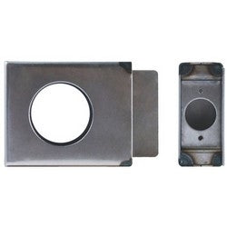 Keedex Inc K-BXSGL | Weldable Box, Cylindrical, 4-1/2" Width X 1-5/8" Depth X 3-1/2" Height, 2-3/8" Backset, 2-1/8" Hole, 16 Gauge Steel