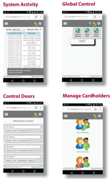 Keri Systems DOORS.WEB | Remote Supervision and Control Software