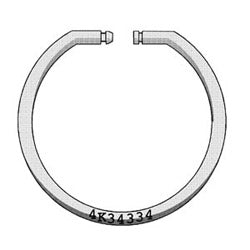 Key Systems Inc 278 | Key Ring Tamperproof Solid, 1-5/8" Diameter 4 MM Thickness Ring, Stainless Steel