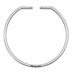 Key Systems Inc 277 | Key Ring Tamperproof Solid 3" Diameter, 4 MM Thickness Ring, Stainless Steel