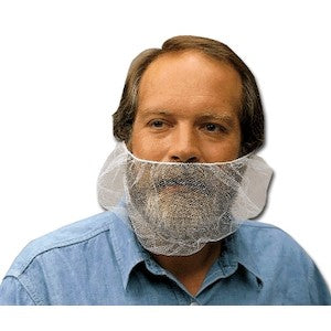 Keystone Safety 112HPI-WHITE | Beard Covers 18" White, Nylon, 100/Box