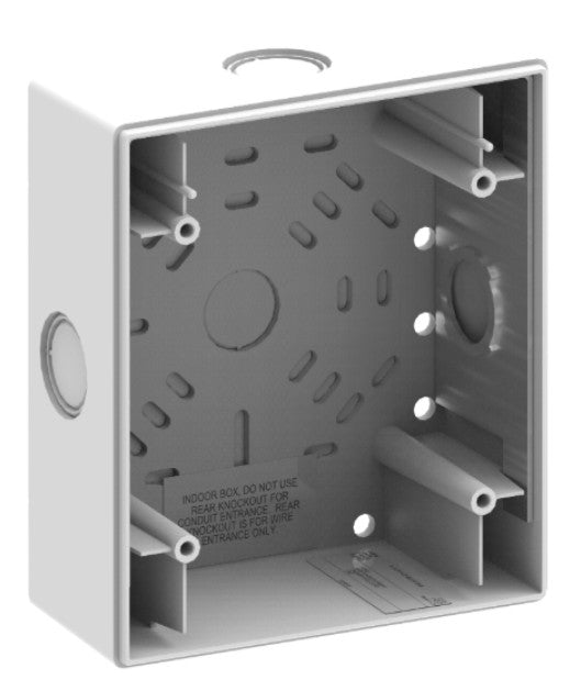 Kidde Commercial EG4WSB | Wall 4 Inch Surface Mount Box White