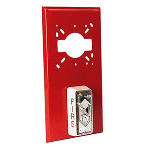 Kidde Commercial 2453BSA-15/75-R | Bell Strobe Adapter Plate 24vdc 15/75 Candella Red