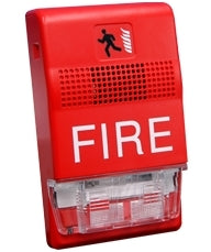 Kidde commercial EG1RF-P | Genesis Fire Alarm Horn/Strobe, Ceiling/Wall Mount, Red with Clear Lens
