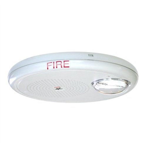 Kidde Commercial GCHFRF-S7VMCH | High Fidelity Ceiling Speaker-Strobe, Red, “FIRE” Marking, Selectable Candela