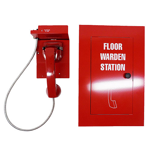 Kidde Commercial 6830-NY-S4 | Edwards Four-state Remote Telephone Warden Station, Surface