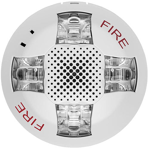 Kidde Commercial EGCAVWF | Genesis EGC Ceiling Horn/Strobe, 15-115cd, White, FIRE Marking