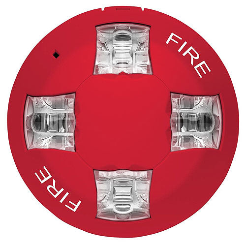Kidde Commercial EGCVRF | Genesis Ceiling Strobe, 15-115cd, Red, FIRE Marking