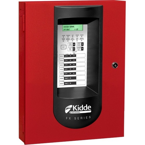 Kidde Commercial FX-5RD | 5 Zone Conventional Fire Alarm Control Panel with Dialer, Red