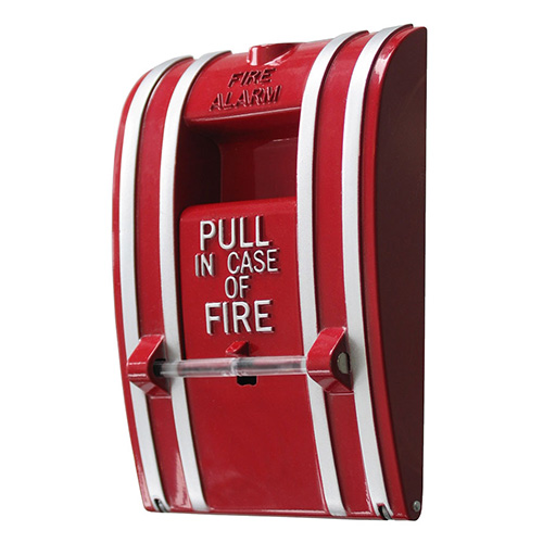 Kidde Commercial K-270-DPO | Fire Alarm Pull Station, Non-coded, Break glass, Metal, Double pole, Open Circuit
