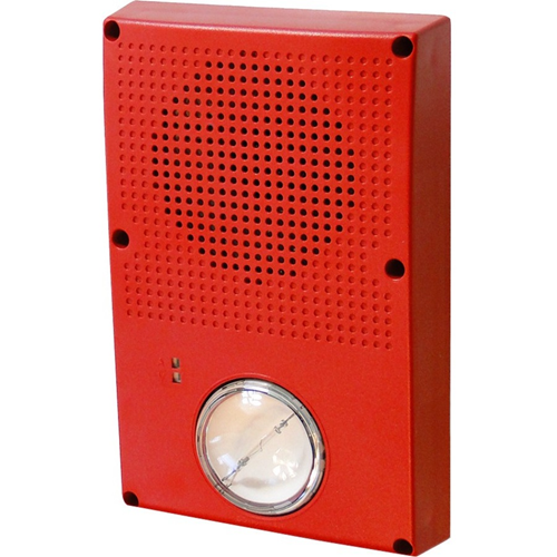 Kidde Commercial WG4RN-HVMC | Genesis WG4 Series 24VDC Horn Strobe, Selectable Candela, Clear Lens, Red