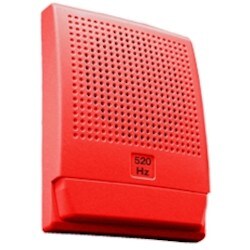 Kidde Commercial G4LFRN-H | G4LF Series Low Frequency Horn, 24V DC, NO Markings, Red