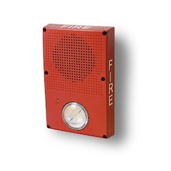 Kidde Commercial WG4RF-HVMC | Genesis WG4 Series 24VDC Horn Strobe, FIRE Marking, Clear Lens, Red