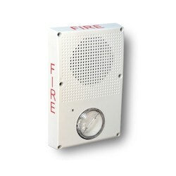 Kidde Commercial WG4WF-HVMHC | Genesis WG4 Series 24VDC Horn Strobe, FIRE Marking, High Candela, White