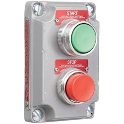 Killark XCS-0B4 | XCS Series - Aluminum Momentary Contact Double Push Button Cover
