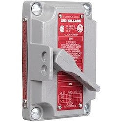 Killark XS-5C | SPDT Center-Off Switch, 1/2"–3/4" Hubs, 20A