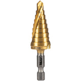 Klein Tools 25963 | 9-Step Drill Bit, Double-Fluted, 1/4-Inch to 3/4-Inch