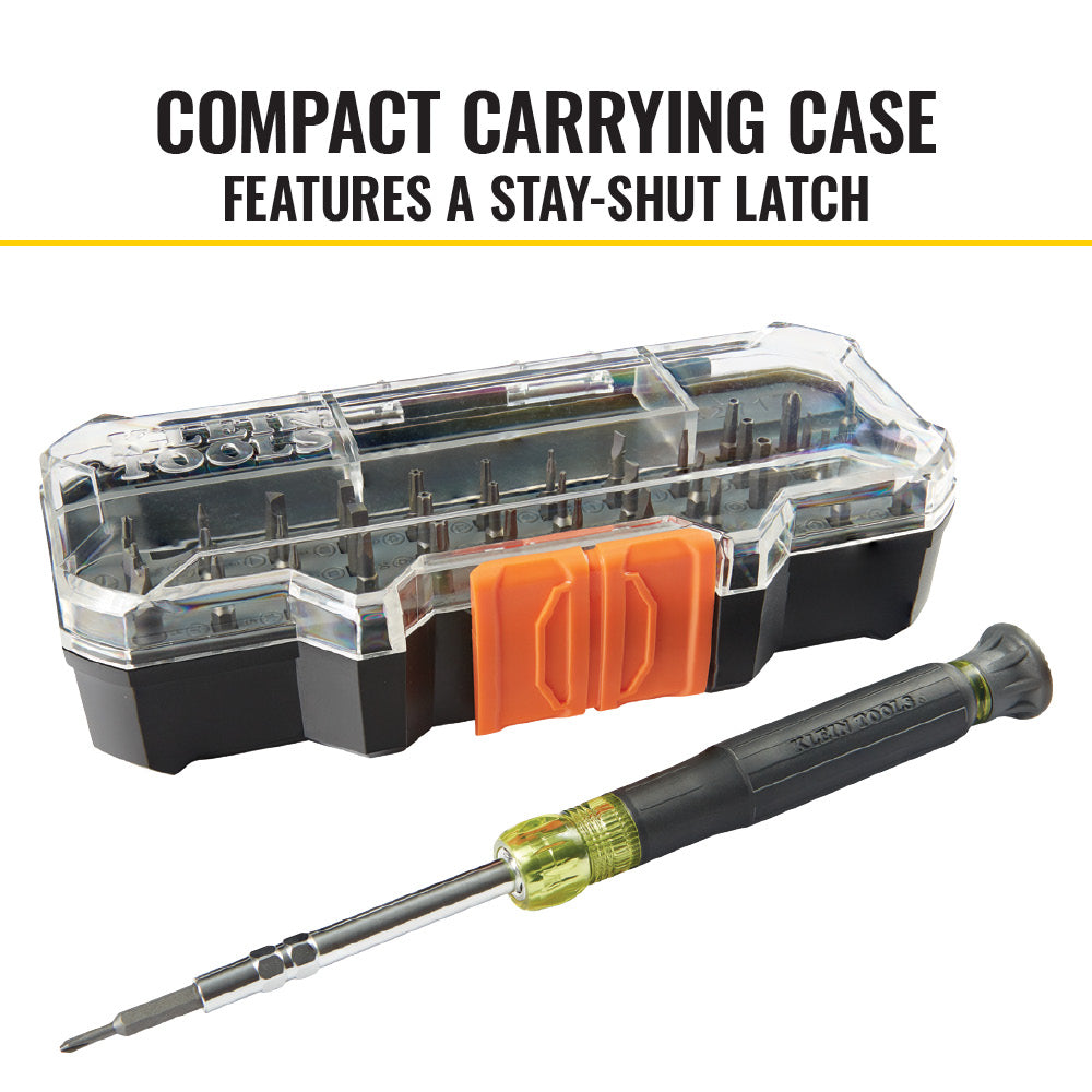 Klein Tools 32717 | All-in-1 Precision Screwdriver Set with Case