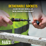 Klein Tools 32907 | 7-in-1 Impact Flip Socket Set, No Handle