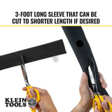 Klein Tools 450-320 | Cable and Wire Management Sleeves,1.25-Inch Diameter, 3-Foot Long