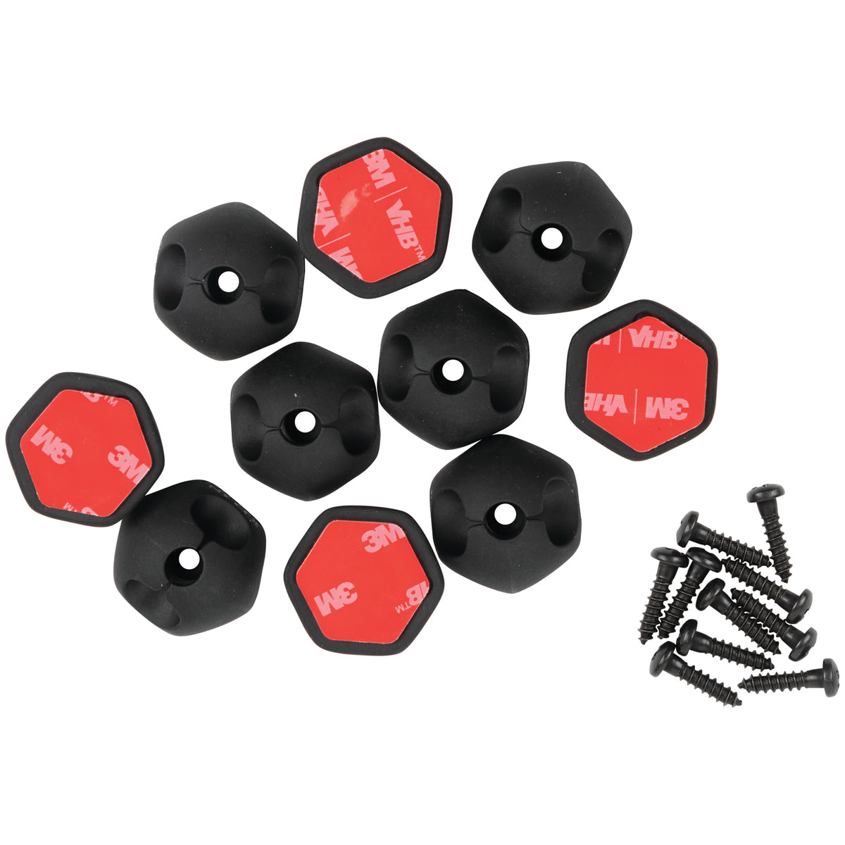 Klein Tools 450-400 | Self-Adhesive Cable Mounting Clips, 1 Slot (10-Pack)