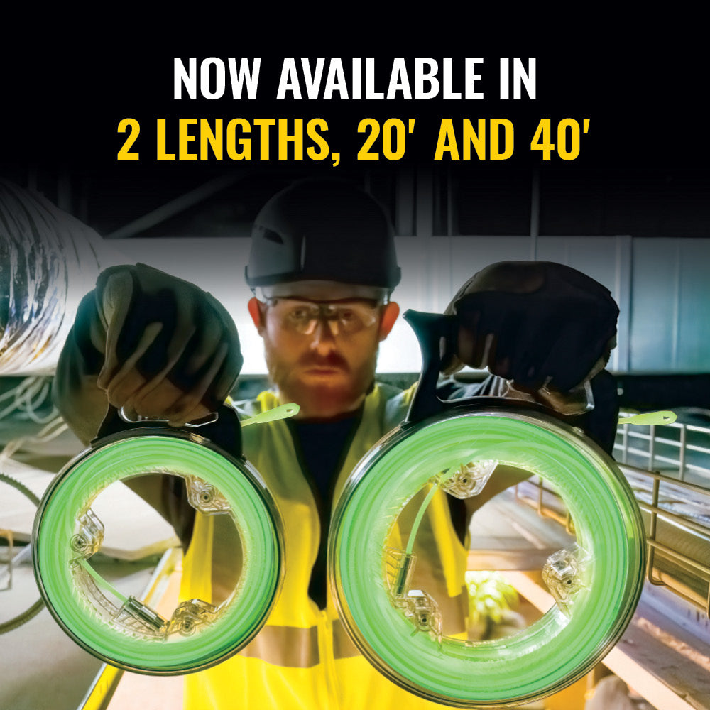 Klein Tools 50660 | Glow in the Dark Fish Tape, 40-Foot