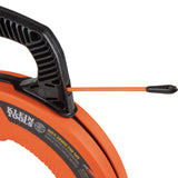 Klein Tools 56382 | Multi-Groove Fiberglass Fish Tape with Nylon Tip, 50-Foot