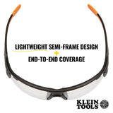 Klein Tools 60161 | Professional Safety Glasses, Clear Lens