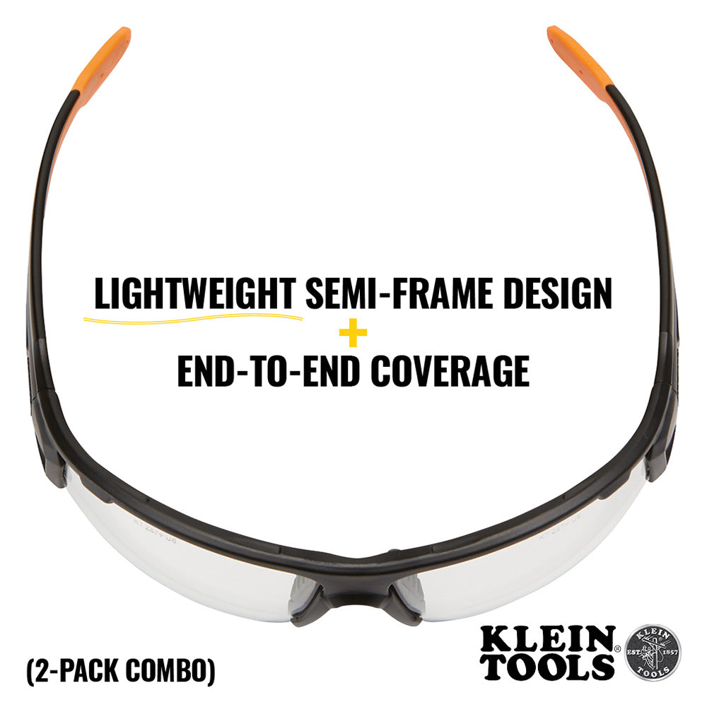 Klein Tools 60173 | PRO Safety Glasses-Semi-Frame, Combo Pack