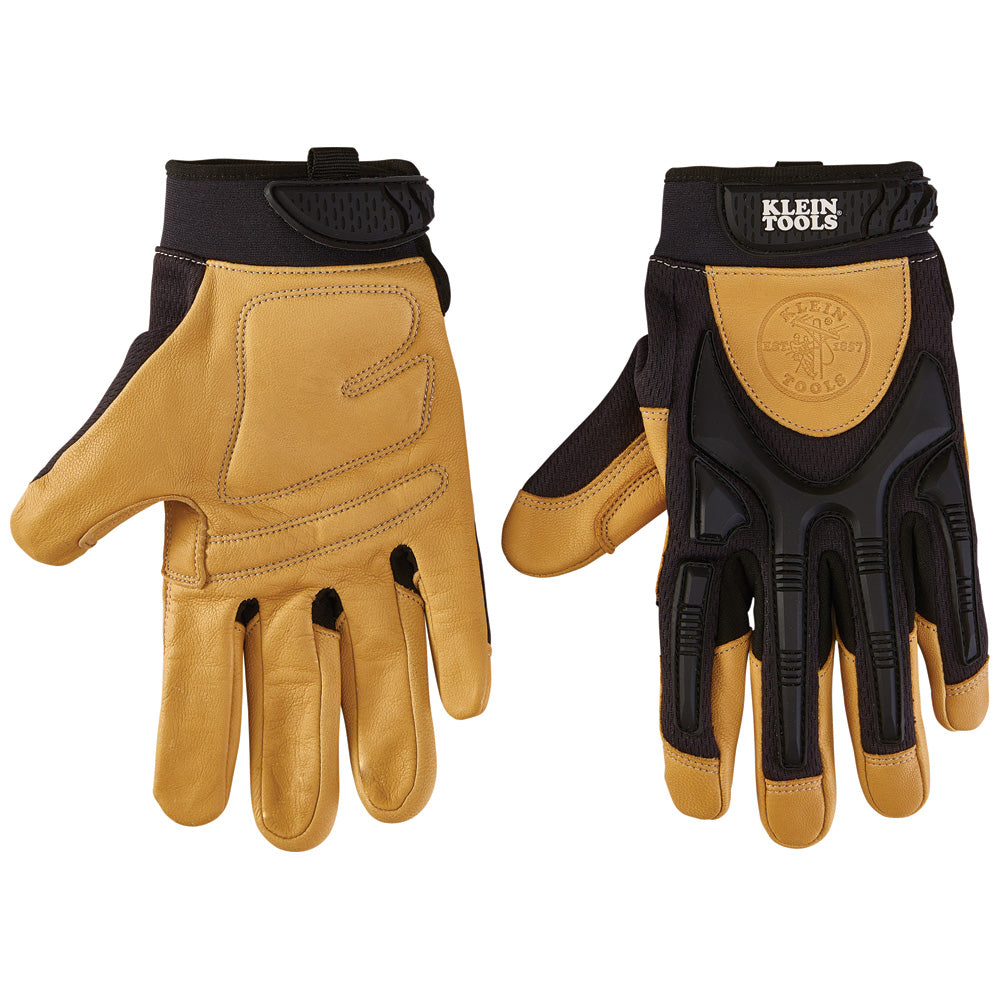 Klein Tools 60188 | Leather Work Gloves, Large, Pair