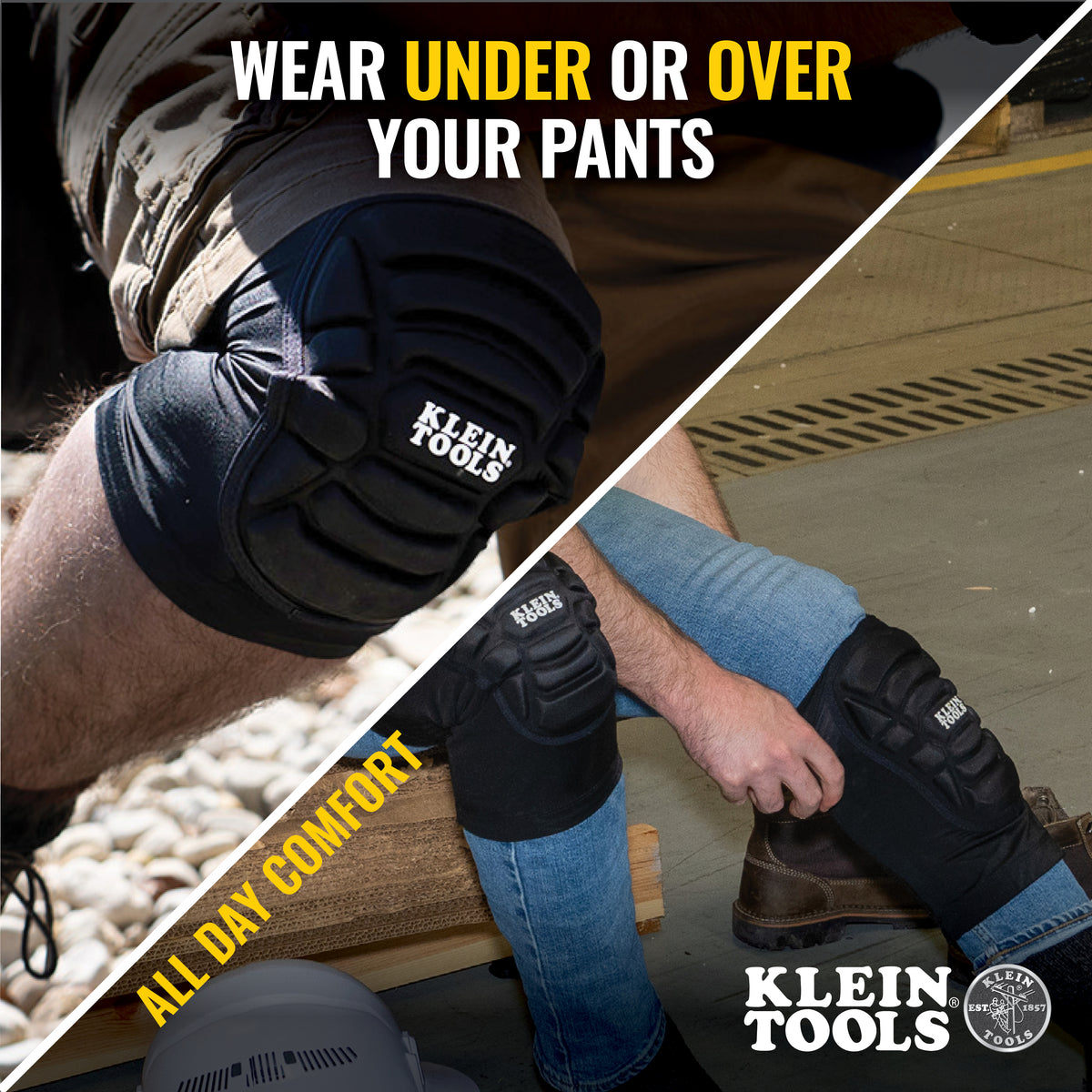 Klein Tools 60492 | Lightweight Knee Pad Sleeves, M/L
