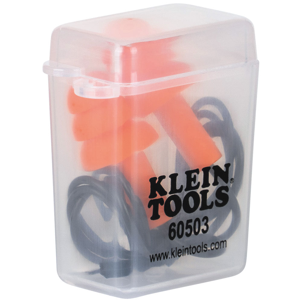 Klein Tools 605036 | Corded Earplugs, 6-Pair Pack