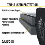 Klein Tools 60511 | Heavy Duty Knee Pad Sleeves, M/L
