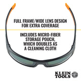 Klein Tools 60539 | Professional Safety Glasses, Full Frame, Polarized Lens