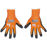 Klein Tools 60579 | Knit Dipped Gloves, Cut Level A1, Touchscreen, Small, 2-Pair