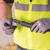 Klein Tools 60586 | Knit Dipped Gloves, Cut Level A2, Touchscreen, X-Large, 2-Pair