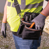 Klein Tools 60589 | Knit Dipped Gloves, Cut Level A4, Touchscreen, Large, 2-Pair