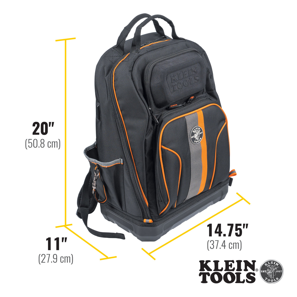 Klein Tools 62800BP | Tradesman Pro XL Tool Bag Backpack, 40 Pockets
