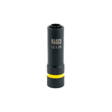 Klein Tools 66011 | 2-in-1 Impact Socket, 12-Point, 1/2 and 3/8-Inch