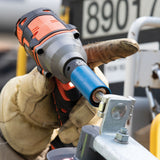 Klein Tools 66030 | 2-in-1 Coated Impact Socket, 12-Point, 3/4 and 9/16-Inch