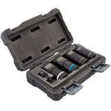 Klein Tools 66050E | 2-in-1 Metric Impact Socket Set, 12-Point, 5-Piece