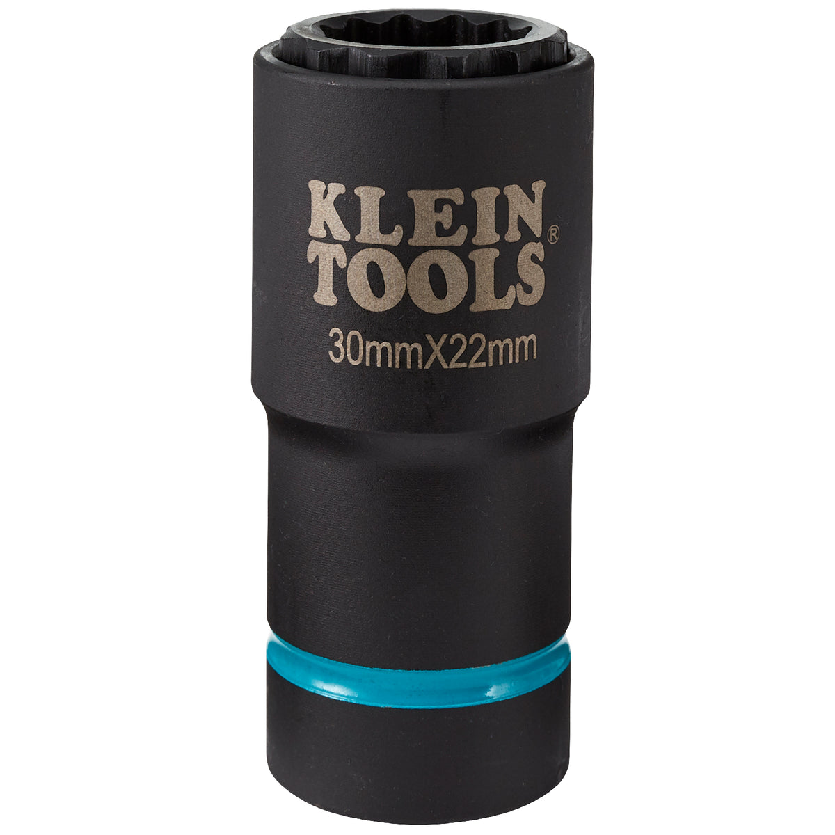 Klein Tools 66053E | 2-in-1 Metric Impact Socket, 12-Point, 30 x 22 mm