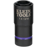 Klein Tools 66065 | 2-in-1 Impact Socket, 6-Point, 1 and 13/16-Inch