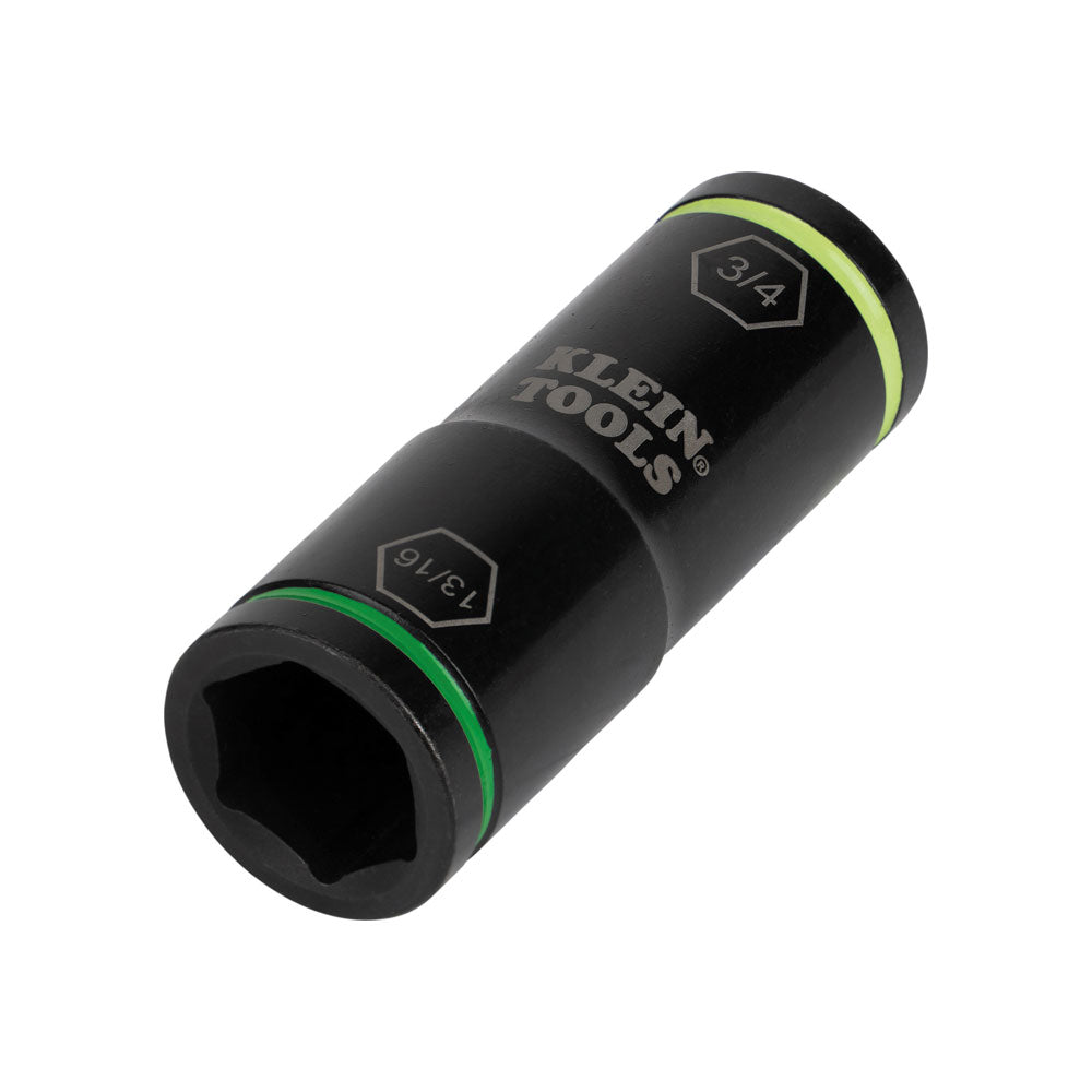 Klein Tools 66074 | Flip Impact Socket, 3/4 and 13/16-Inch