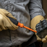 Klein Tools 6824INS | Insulated Screwdriver, 1/4-Inch Cabinet Tip, 4-Inch Round Shank
