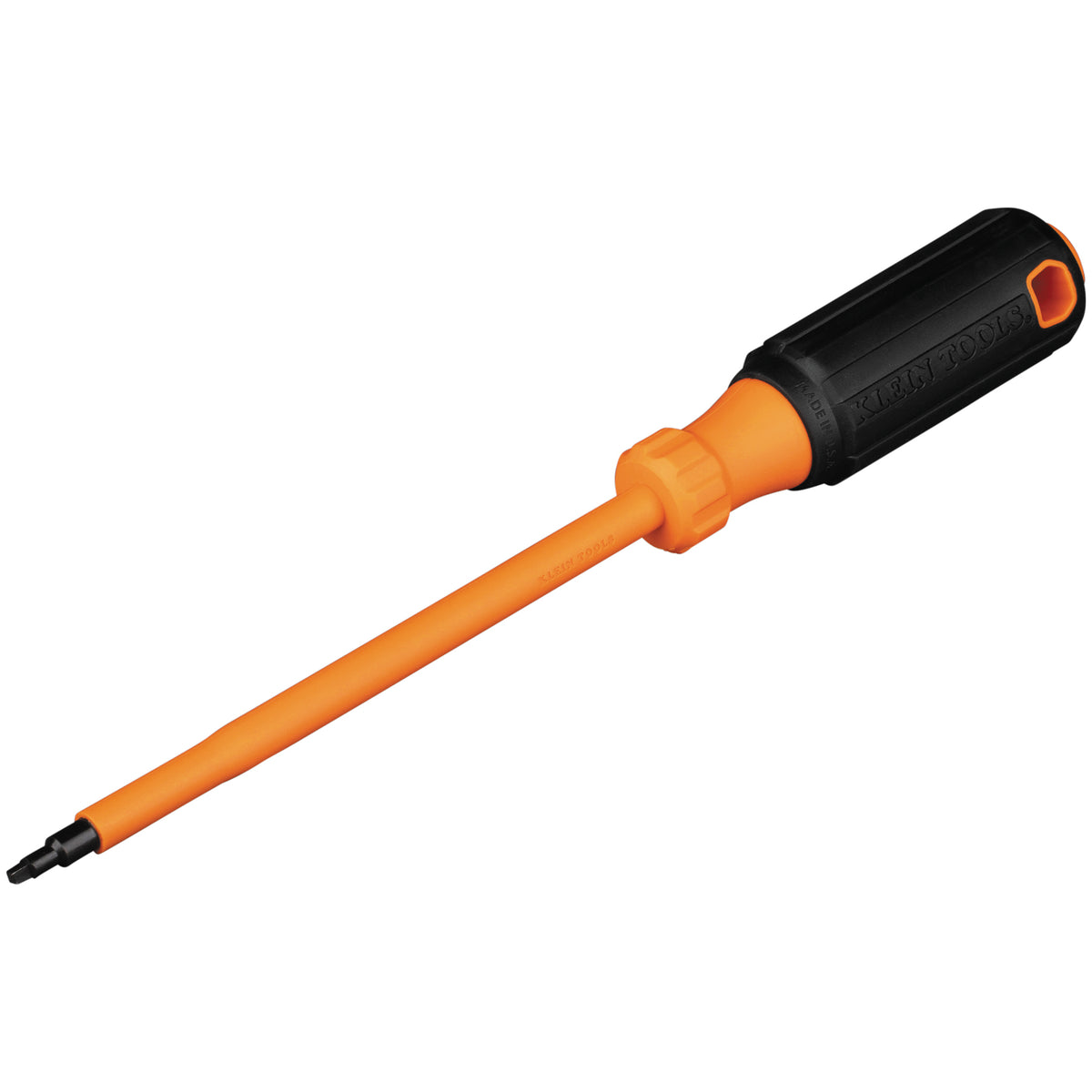 Klein Tools 6886INS | Insulated Screwdriver, #1 Square Tip, 6-Inch Shank