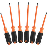Klein Tools 85076INS | Screwdriver Set, 1000V Insulated, 6-Piece